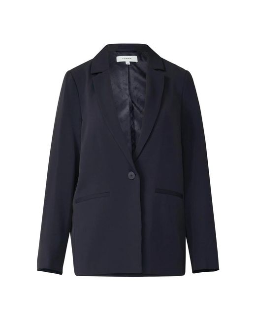 Comma, Oversize Blazer in het Blue