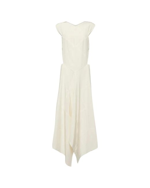 Joseph White Seidenkleid Mit Tiefem Rückenausschnitt