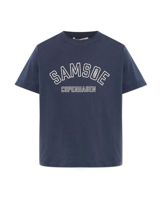 T-Shirts Samsøe & Samsøe en coloris Blue