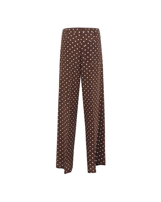 P.A.R.O.S.H. Brown Straight Trousers
