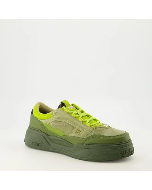 Fendi Force Sneakers in Green für Herren