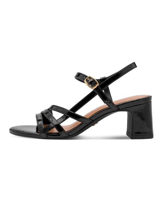 Tamaris Black High Heel Sandals