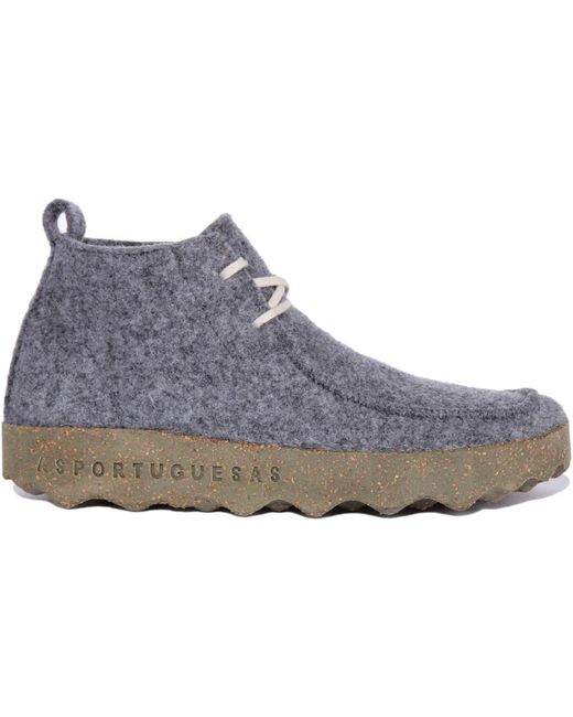 ASPORTUGUESAS Gray Lace-Up Boots