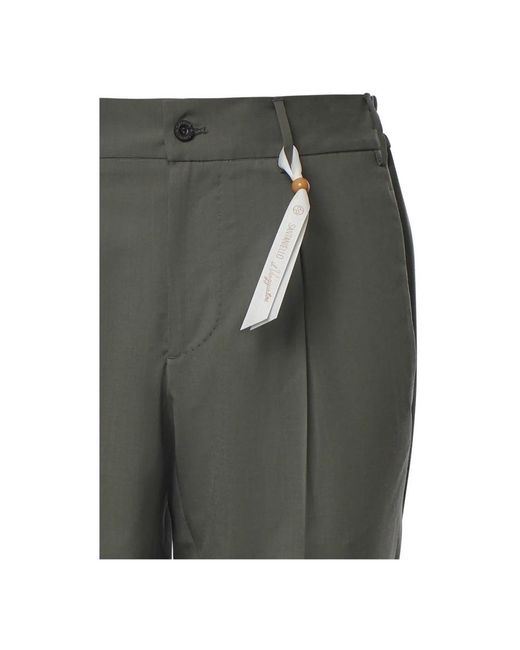 Santaniello Green Slim-Fit Trousers for men