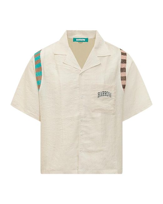 Barrow Natural Short Sleeve Shirts for men
