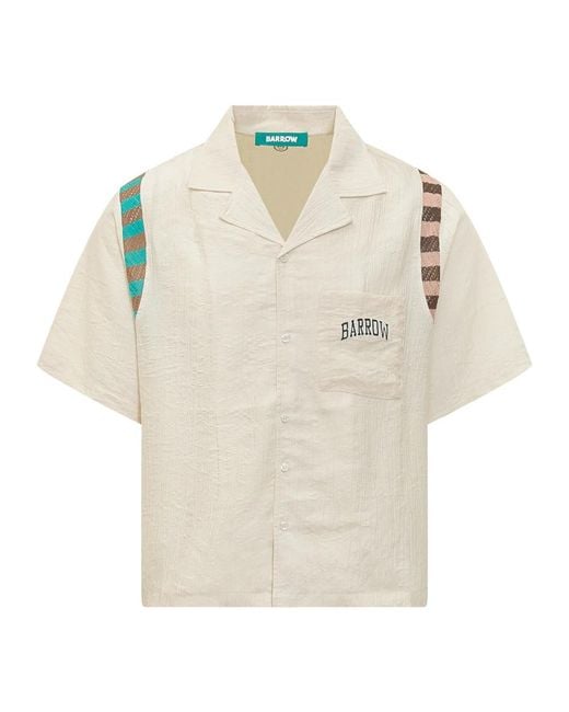 Barrow Natural Short Sleeve Shirts for men