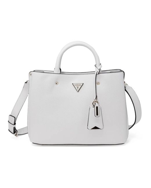 Guess White Shoulder Bags