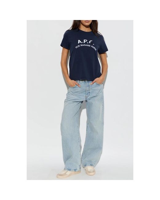 A.P.C. Gots Marine T-Shirt in het Blue