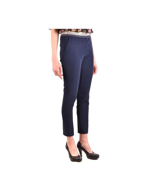 Ermanno Scervino Blue Cropped Trousers