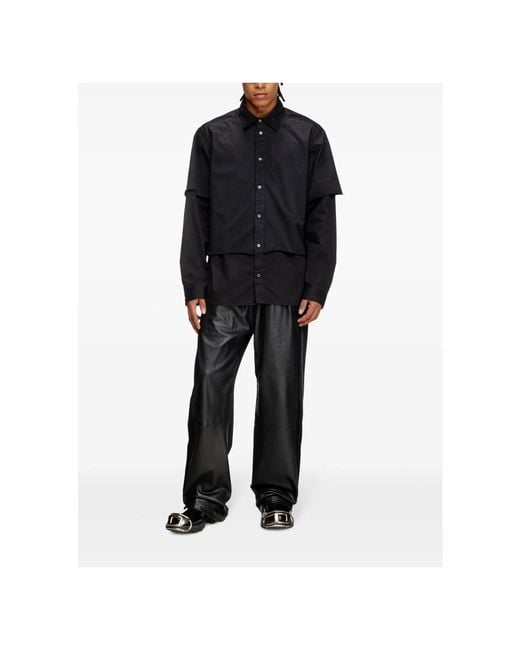 DIESEL Blue Shirt S-Gaston-O for men