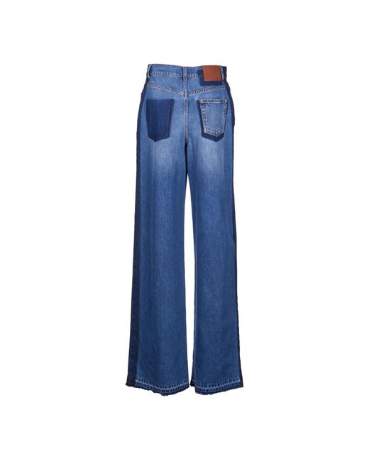 Alexander McQueen Blue Jeans,wide jeans