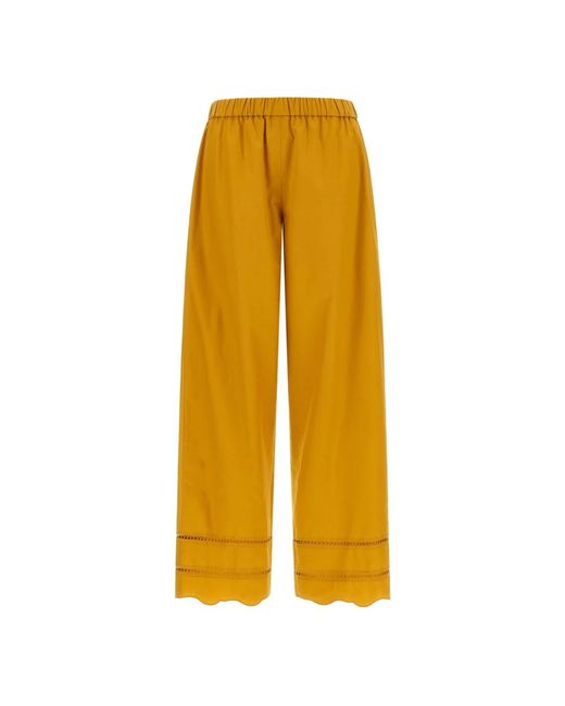 Fabiana Filippi Yellow Wide Trousers