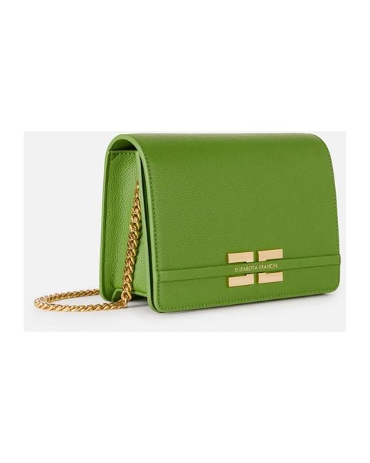 Elisabetta Franchi Green Cross Body Bags