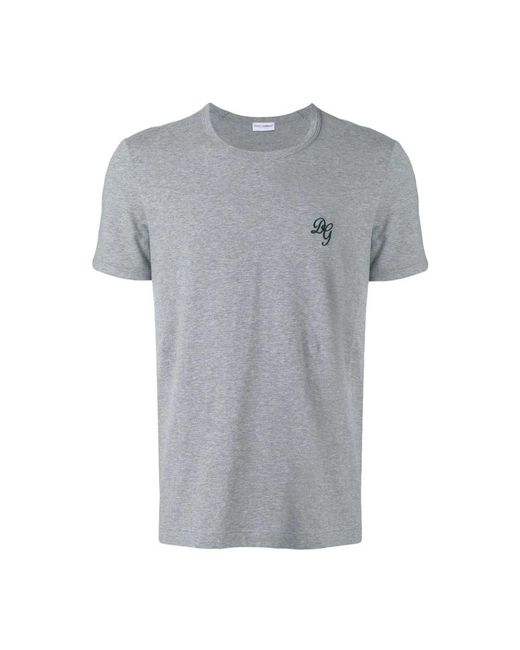 Dolce & Gabbana Gray T-Shirts for men