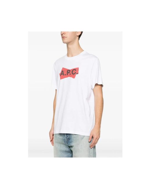 A.P.C. Red T-Shirts for men