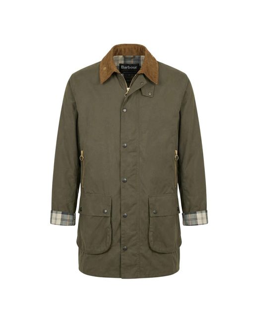 Single-Breasted Coats Barbour de hombre de color Green