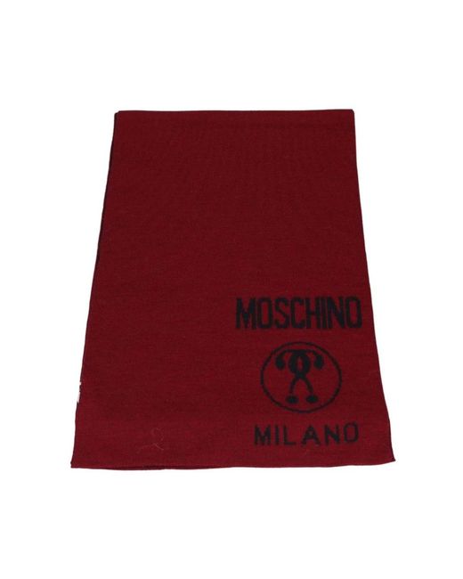 Moschino Red Winter Scarves for men