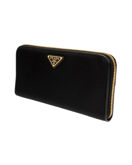 Prada Black Nylon Logo Wallet