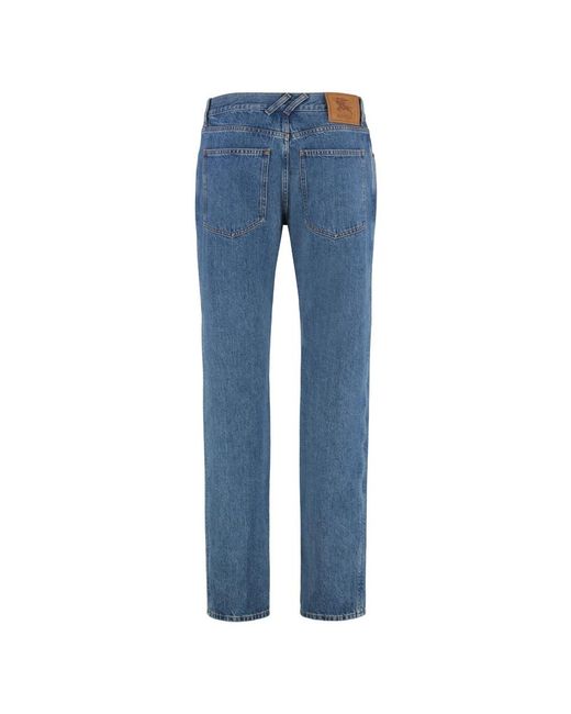 Burberry Blue Straight Fit Jeans for men