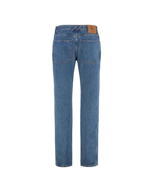 Straight Jeans Burberry pour homme en coloris Blue