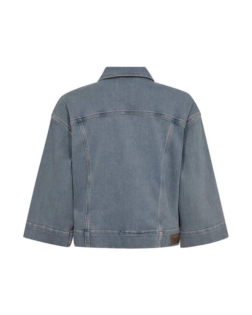 Mos Mosh Jassen ,Blauw ,Katoen Ice Rivet Jacket in het Blue