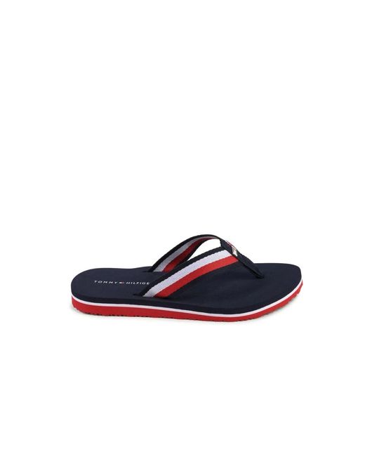 Tommy Hilfiger Blue Flip Flops