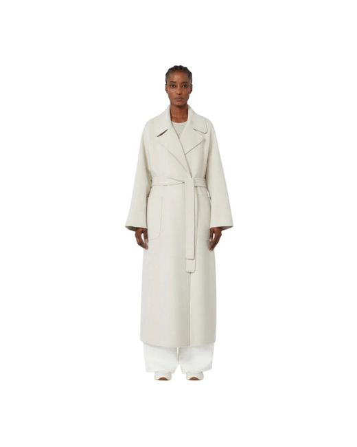 Max Mara Doris Coat in het White