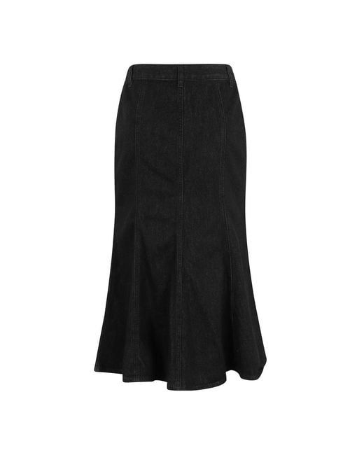 Denim Skirts Self-Portrait en coloris Black
