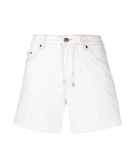 Ksubi White Denim Shorts