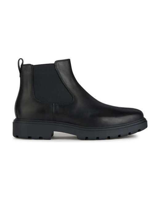 Geox Black Chelsea Boots for men