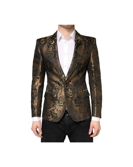 Dolce & Gabbana Black Blazers for men