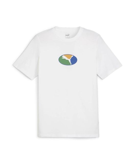 PUMA Grafik t-shirt für männer in White für Herren