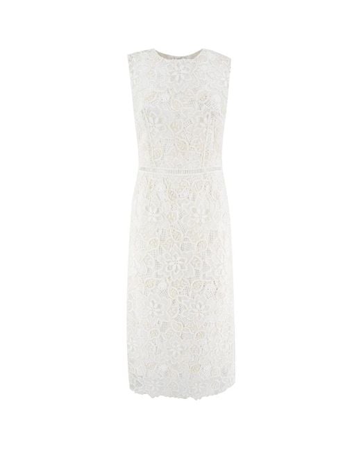 Ermanno Scervino White Midi Dresses