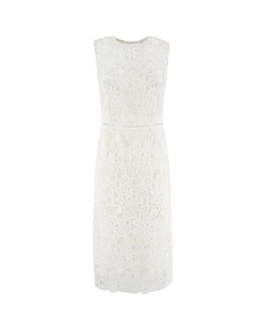 Ermanno Scervino White Midi Dresses
