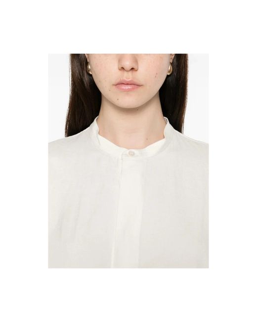 Studio Nicholson Overhemden ,Wit ,Snm-1426 Karst Shirt in het White