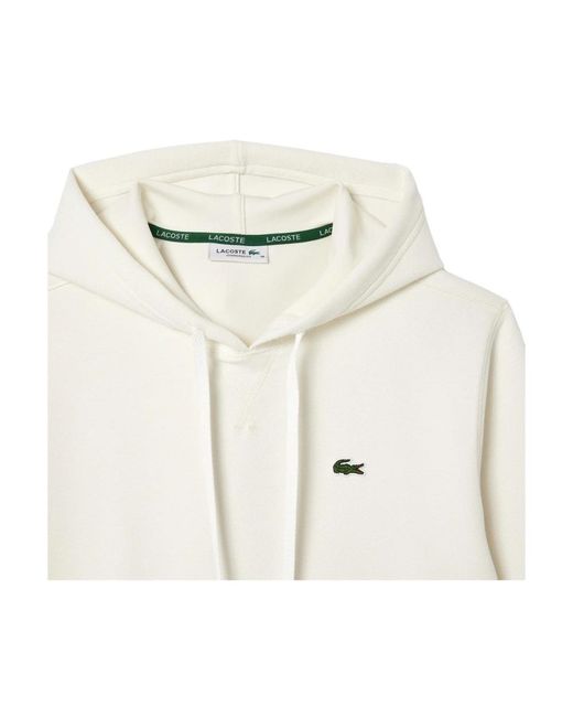 Lacoste White Hoodies
