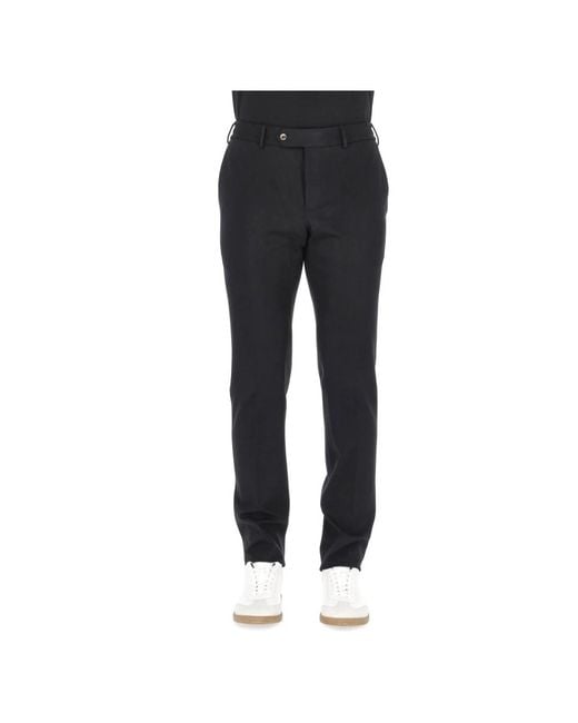 PT Torino Gray Slim-Fit Trousers for men