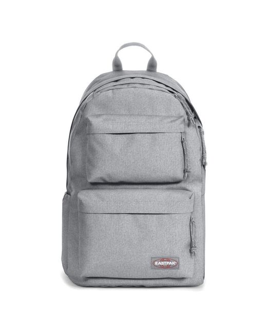 Eastpak Gray Stylischer gepolsterter doppelrucksack