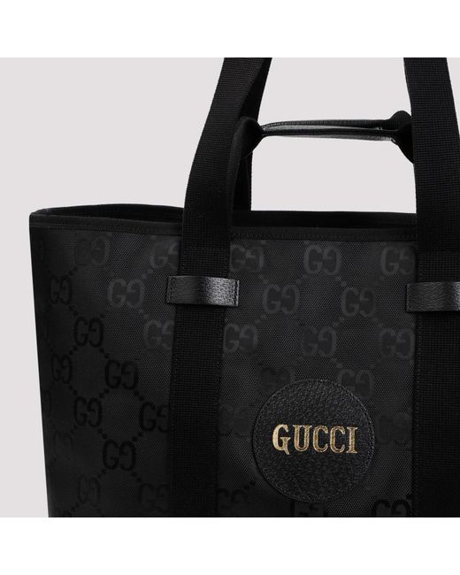 Gucci Schwarze nylon tote tasche in Black für Herren