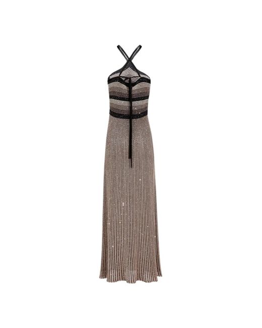 D.exterior Brown Maxi Dresses