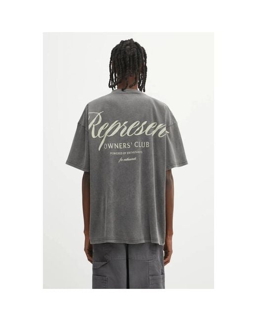 T-Shirts Represent de hombre de color Gray