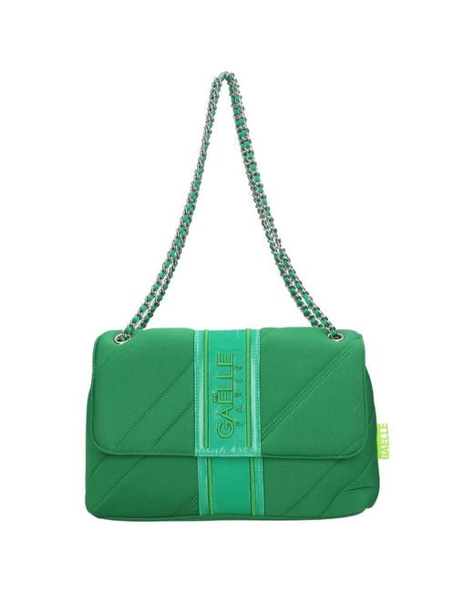 Gaelle Paris Green Shoulder Bags