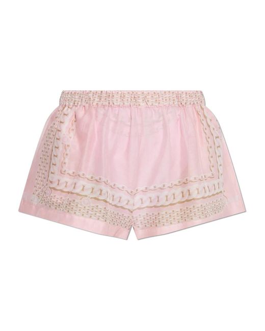Short Shorts di Versace in Pink