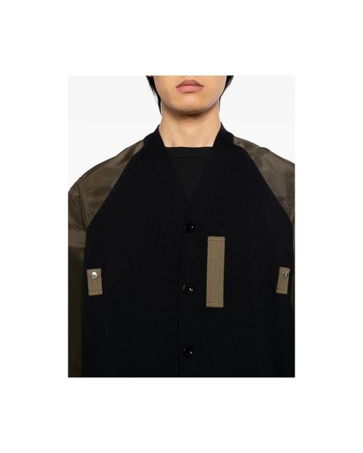 Sacai Jassen ,Groen ,Sweater in het Black voor heren