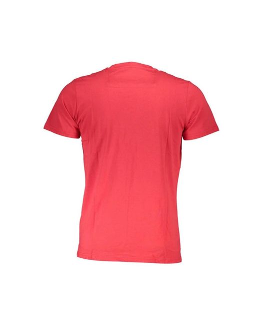 Roberto Cavalli Leopard Print Statement Tee in het Pink voor heren