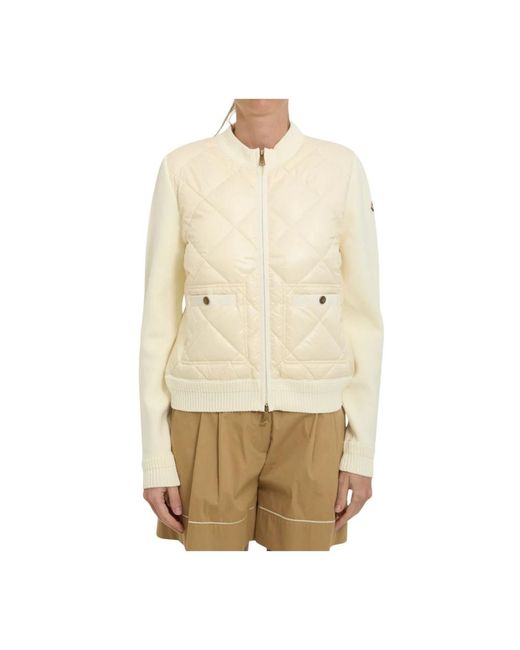 Moncler Jassen ,Katoen Cardigan Tricot in het Natural