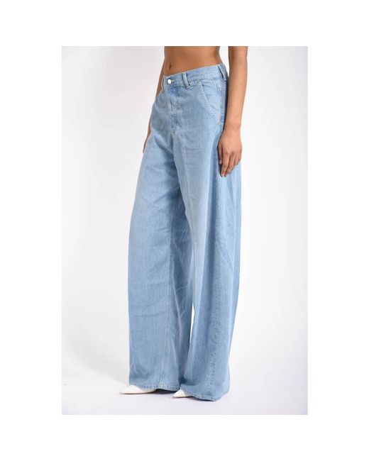 Dondup Blue Loose Fit Jeans