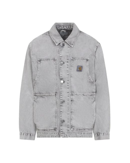 Carhartt Gray Denim Jackets for men