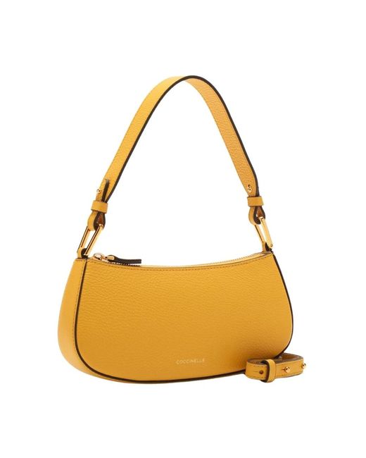 Coccinelle Yellow Elegante Baguette-Stil Crossbody-Tasche