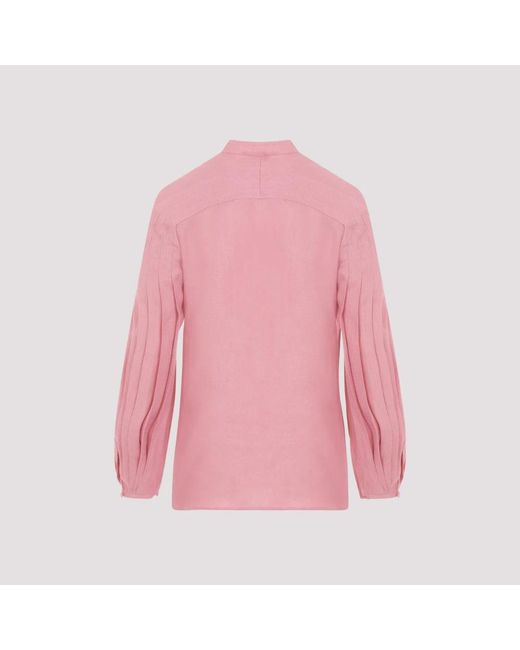 Gabriela Hearst Pink Shirts